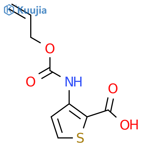 3-{[(Prop-2-en-1-yloxy)carbonyl]amino}thiophene-2-carboxylic acid structure