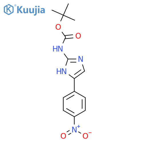 tert-butyl N-4-(4-nitrophenyl)-1H-imidazol-2-ylcarbamate structure