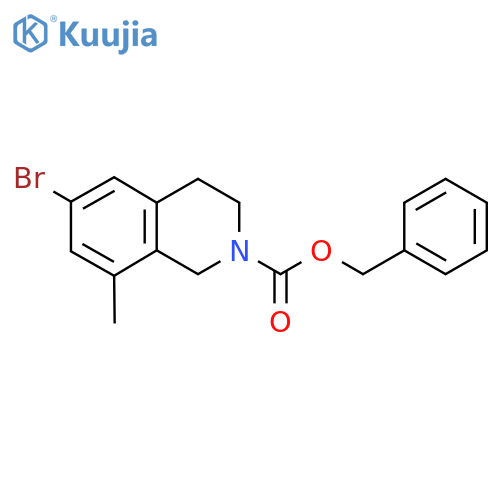 Benzyl 6-bromo-8-methyl-1,2,3,4-tetrahydroisoquinoline-2-carboxylate structure