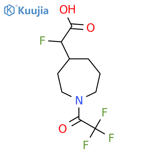2-fluoro-2-1-(2,2,2-trifluoroacetyl)azepan-4-ylacetic acid structure