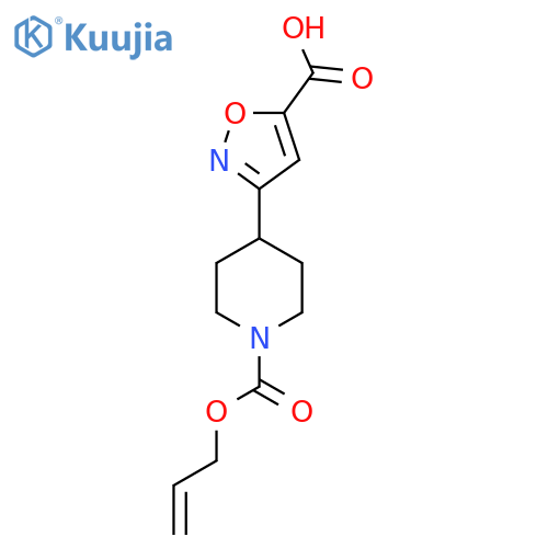 3-{1-[(Prop-2-en-1-yloxy)carbonyl]piperidin-4-yl}-1,2-oxazole-5-carboxylic acid structure