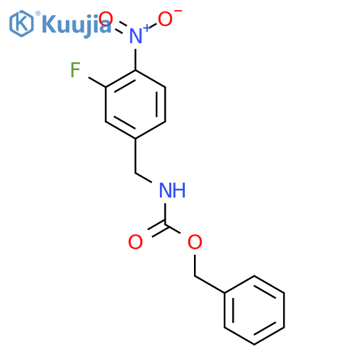 benzyl N-(3-fluoro-4-nitrophenyl)methylcarbamate structure