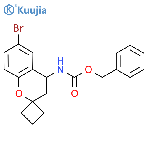 benzyl N-{6-bromo-3,4-dihydrospiro1-benzopyran-2,1'-cyclobutan-4-yl}carbamate structure