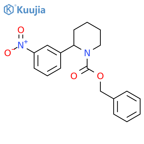 Benzyl 2-(3-nitrophenyl)piperidine-1-carboxylate structure