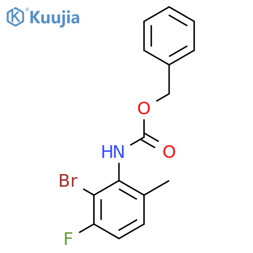 benzyl N-(2-bromo-3-fluoro-6-methylphenyl)carbamate structure