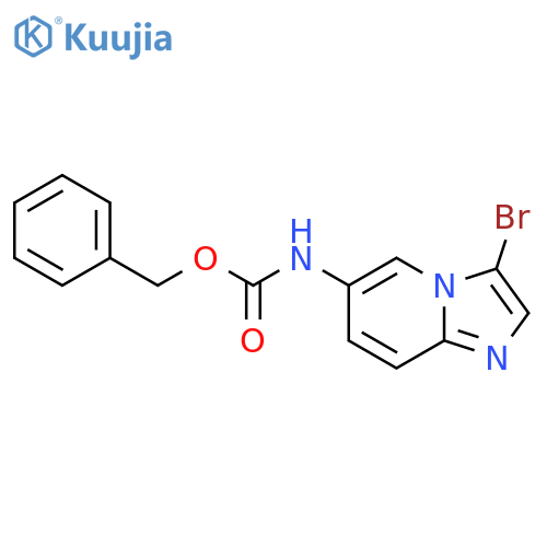 benzyl N-{3-bromoimidazo1,2-apyridin-6-yl}carbamate structure