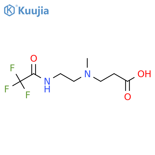 3-{methyl2-(2,2,2-trifluoroacetamido)ethylamino}propanoic acid structure
