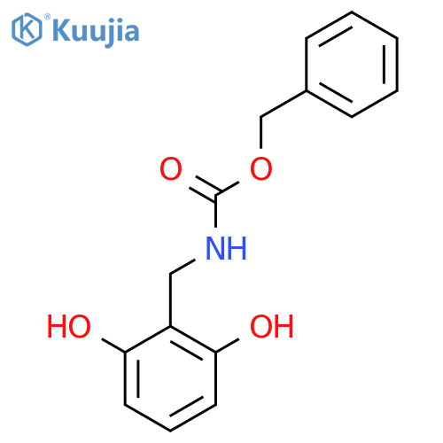 benzyl N-[(2,6-dihydroxyphenyl)methyl]carbamate structure