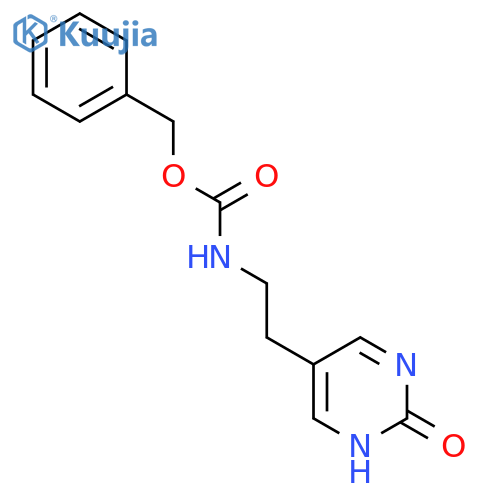 benzyl N-[2-(2-hydroxypyrimidin-5-yl)ethyl]carbamate structure