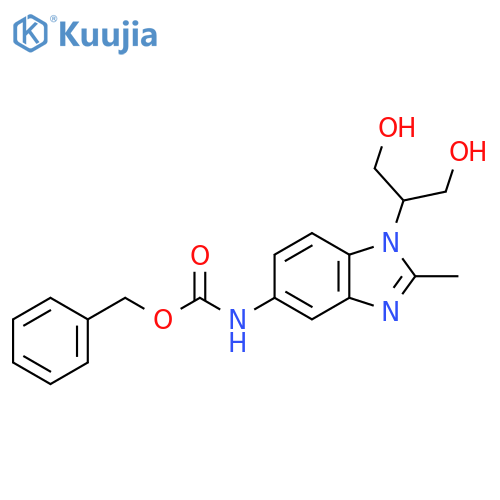 benzyl N-1-(1,3-dihydroxypropan-2-yl)-2-methyl-1H-1,3-benzodiazol-5-ylcarbamate structure