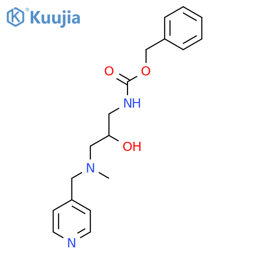 benzyl N-(2-hydroxy-3-{methyl(pyridin-4-yl)methylamino}propyl)carbamate structure