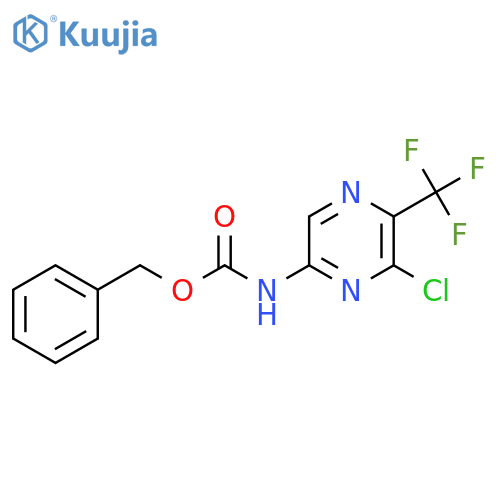 benzyl N-6-chloro-5-(trifluoromethyl)pyrazin-2-ylcarbamate structure