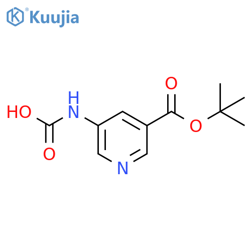 {5-(tert-butoxy)carbonylpyridin-3-yl}carbamic acid structure