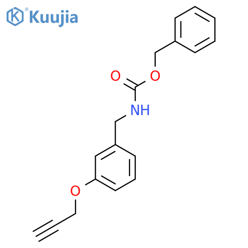 benzyl N-{3-(prop-2-yn-1-yloxy)phenylmethyl}carbamate structure