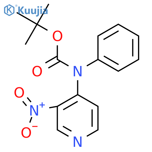 tert-butyl N-(3-nitropyridin-4-yl)-N-phenylcarbamate structure