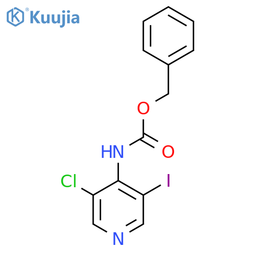 benzyl N-(3-chloro-5-iodopyridin-4-yl)carbamate structure