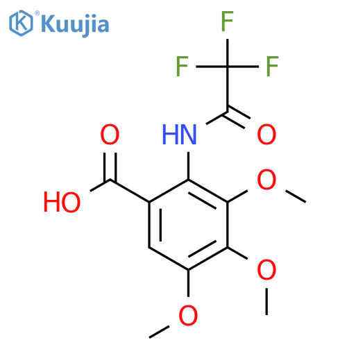 3,4,5-Trimethoxy-2-(2,2,2-trifluoroacetamido)benzoic acid structure