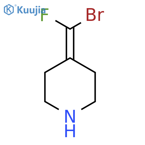 4-bromo(fluoro)methylidenepiperidine structure