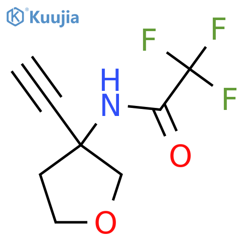 N-(3-ethynyloxolan-3-yl)-2,2,2-trifluoroacetamide structure