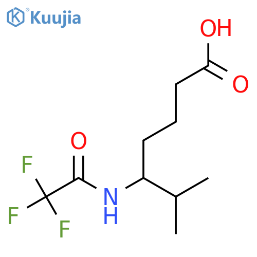 6-Methyl-5-(2,2,2-trifluoroacetamido)heptanoic acid structure