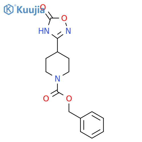 Benzyl 4-(5-hydroxy-1,2,4-oxadiazol-3-yl)piperidine-1-carboxylate structure