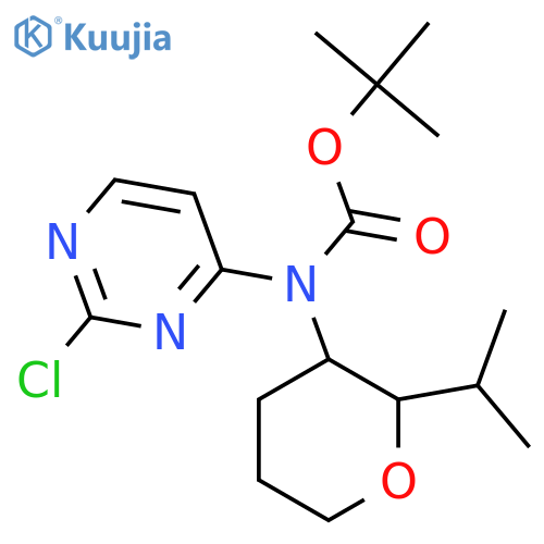 tert-butyl N-(2-chloropyrimidin-4-yl)-N-2-(propan-2-yl)oxan-3-ylcarbamate structure