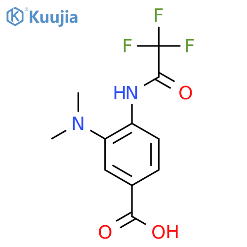 3-(Dimethylamino)-4-(2,2,2-trifluoroacetamido)benzoic acid structure