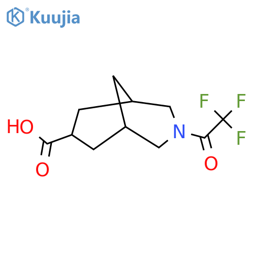 3-(2,2,2-Trifluoroacetyl)-3-azabicyclo[3.3.1]nonane-7-carboxylic acid structure