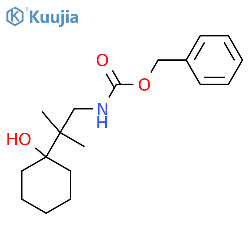 benzyl N-2-(1-hydroxycyclohexyl)-2-methylpropylcarbamate structure