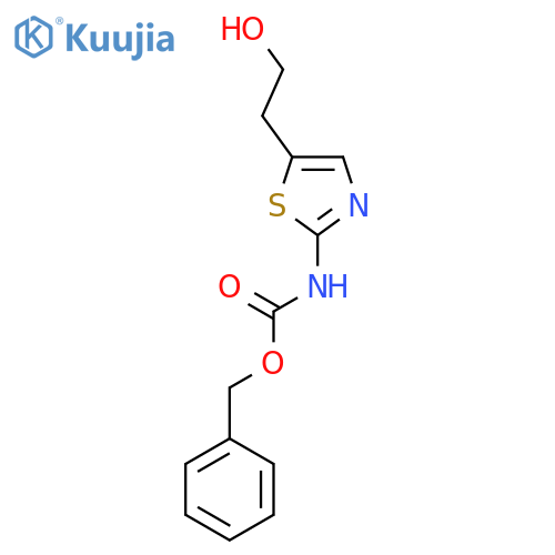 benzyl N-[5-(2-hydroxyethyl)-1,3-thiazol-2-yl]carbamate structure