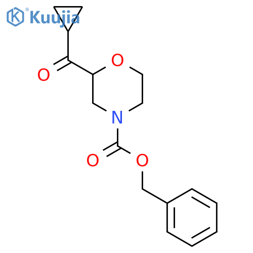Benzyl 2-cyclopropanecarbonylmorpholine-4-carboxylate structure