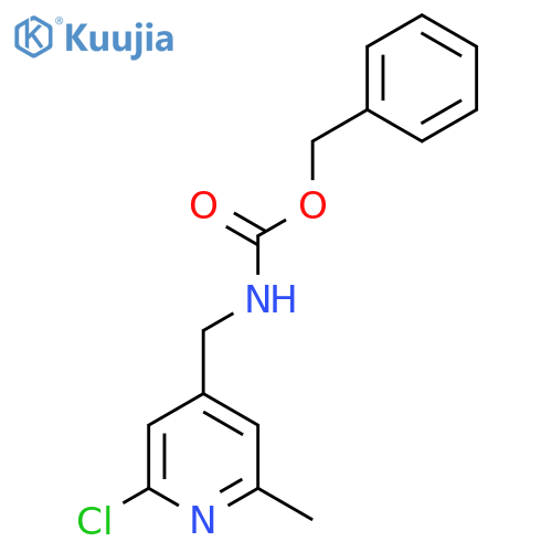 benzyl N-[(2-chloro-6-methylpyridin-4-yl)methyl]carbamate structure