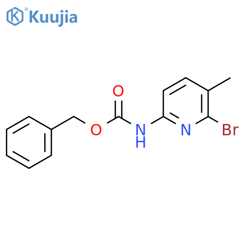 benzyl N-(6-bromo-5-methylpyridin-2-yl)carbamate structure