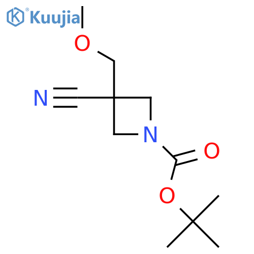 Tert-butyl 3-cyano-3-(methoxymethyl)azetidine-1-carboxylate structure