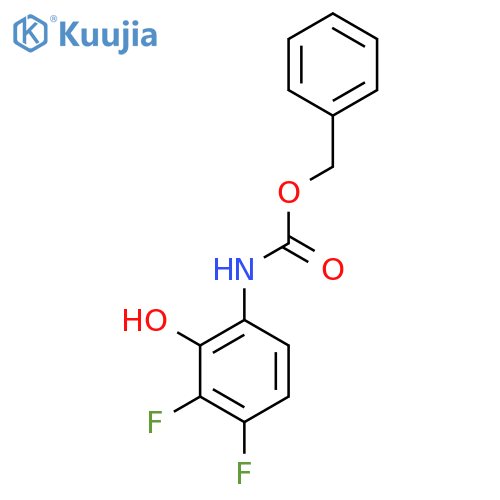 benzyl N-(3,4-difluoro-2-hydroxyphenyl)carbamate structure