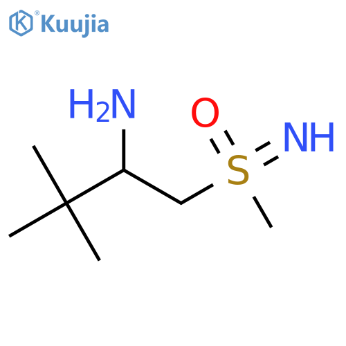 (2-Amino-3,3-dimethylbutyl)(imino)methyl-lambda6-sulfanone structure