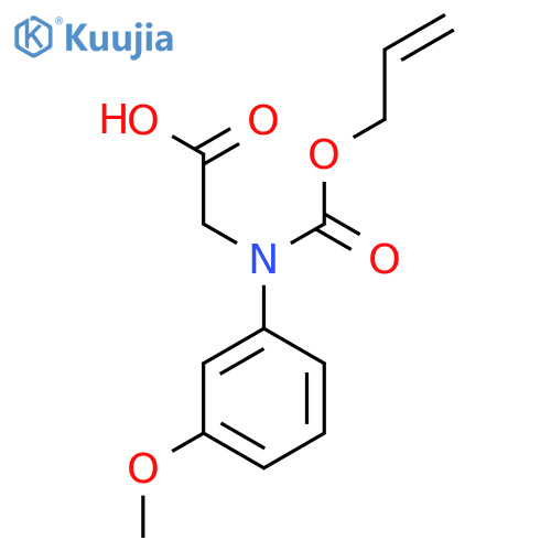 2-(3-methoxyphenyl)(prop-2-en-1-yloxy)carbonylaminoacetic acid structure