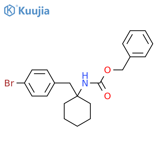 benzyl N-{1-(4-bromophenyl)methylcyclohexyl}carbamate structure