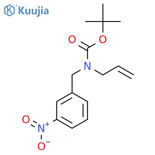 tert-butyl N-(3-nitrophenyl)methyl-N-(prop-2-en-1-yl)carbamate structure