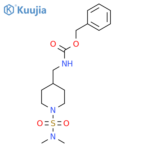 benzyl N-{1-(dimethylsulfamoyl)piperidin-4-ylmethyl}carbamate structure