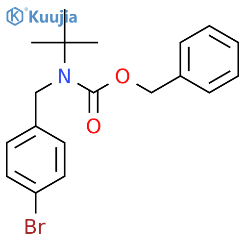 benzyl N-(4-bromophenyl)methyl-N-tert-butylcarbamate structure
