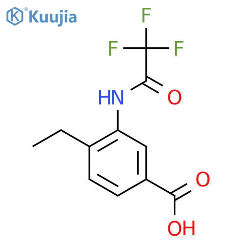 4-Ethyl-3-(trifluoroacetamido)benzoic acid structure