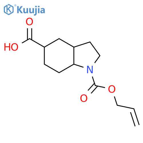 1-(prop-2-en-1-yloxy)carbonyl-octahydro-1H-indole-5-carboxylic acid structure