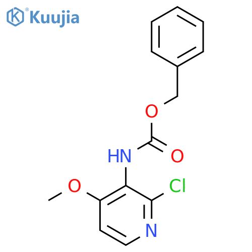 benzyl N-(2-chloro-4-methoxypyridin-3-yl)carbamate structure