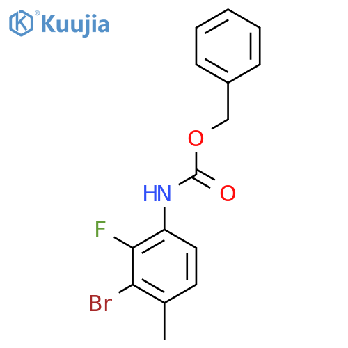 benzyl N-(3-bromo-2-fluoro-4-methylphenyl)carbamate structure