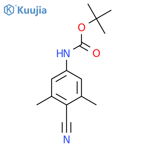 tert-butyl N-(4-cyano-3,5-dimethylphenyl)carbamate structure