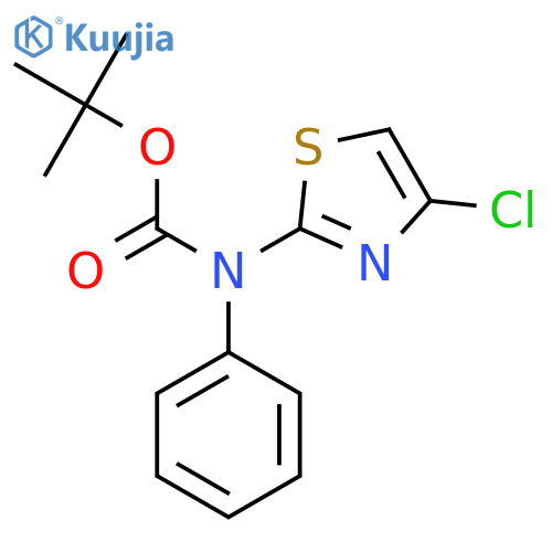 tert-butyl N-(4-chloro-1,3-thiazol-2-yl)-N-phenylcarbamate structure