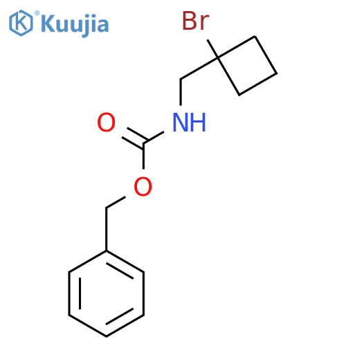 benzyl N-(1-bromocyclobutyl)methylcarbamate structure