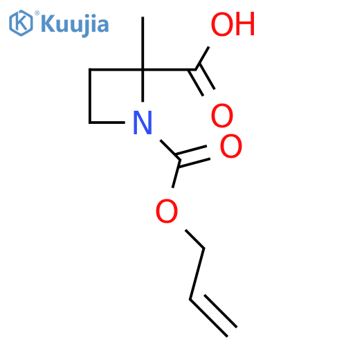 2-methyl-1-(prop-2-en-1-yloxy)carbonylazetidine-2-carboxylic acid structure