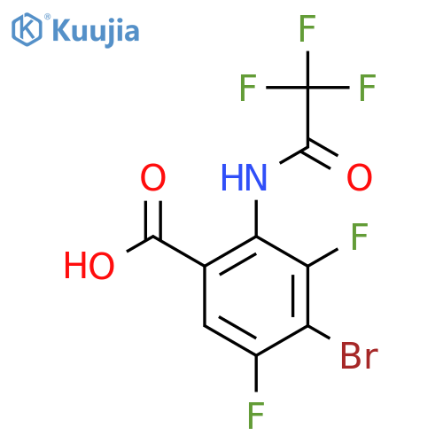 4-Bromo-3,5-difluoro-2-(2,2,2-trifluoroacetamido)benzoic acid structure